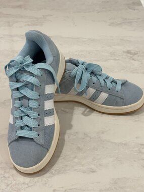 adidas Sneakers – Ash Blue/White Youth Size 5.5 (Fits Women's 7) - Like New